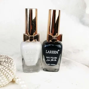 lareens white and black nail polish 300x300 - لاک سفید و مشکی با کیفیت