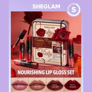ست لیپ گلاس امبر رز شیگلم ست لیپ گلاس امبر رز شیگلم