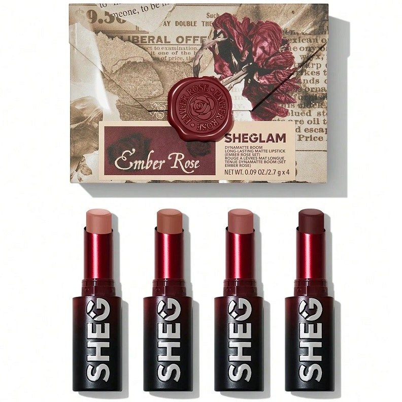 پک رژ جامد 4 عددی امبر رز شیگلم پک رژ جامد 4 عددی امبر رز شیگلم