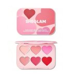 پالت رژگونه کرمی 6 تایی قلبی شیگلم